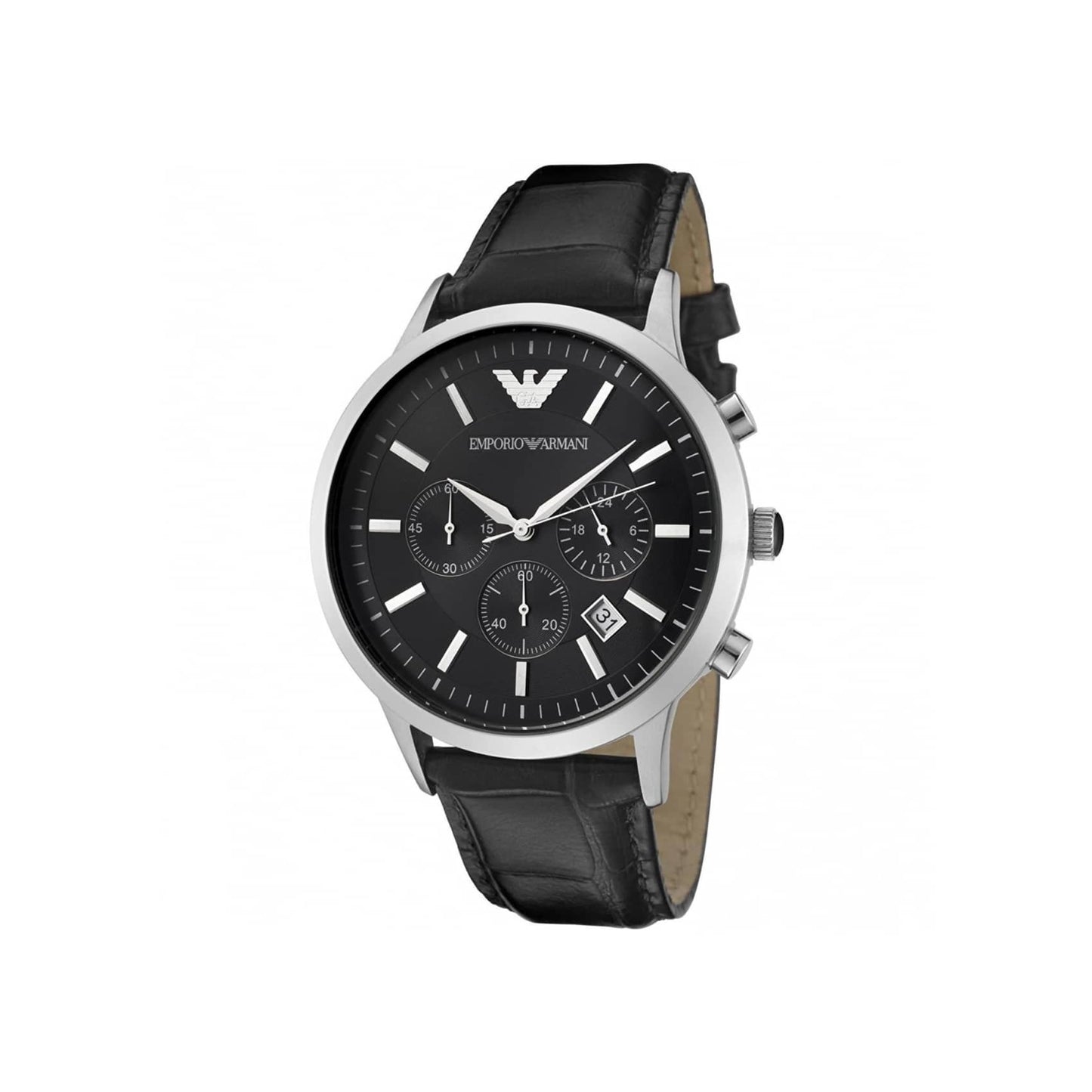 Emporio Armani Men’s Chronograph Leather Strap Watch