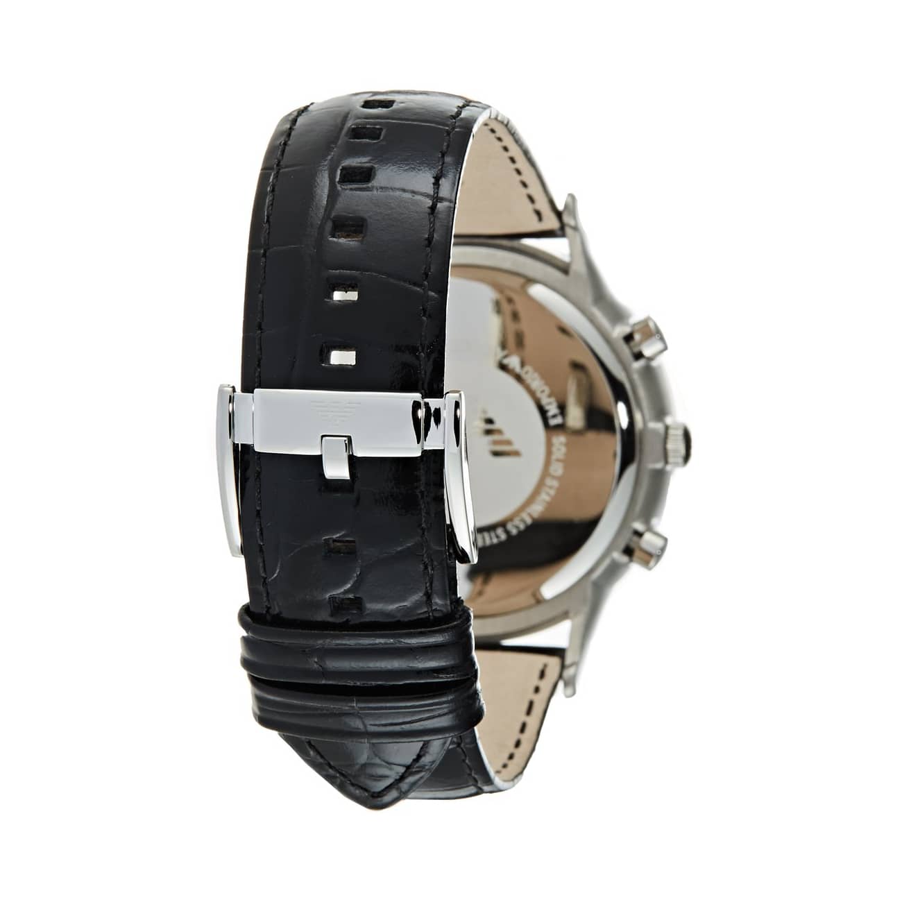 Emporio Armani Men’s Chronograph Leather Strap Watch