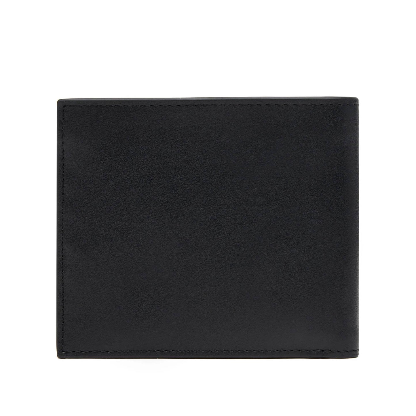 Armani Exchange Black Leather Wallet with Signature Logo Print