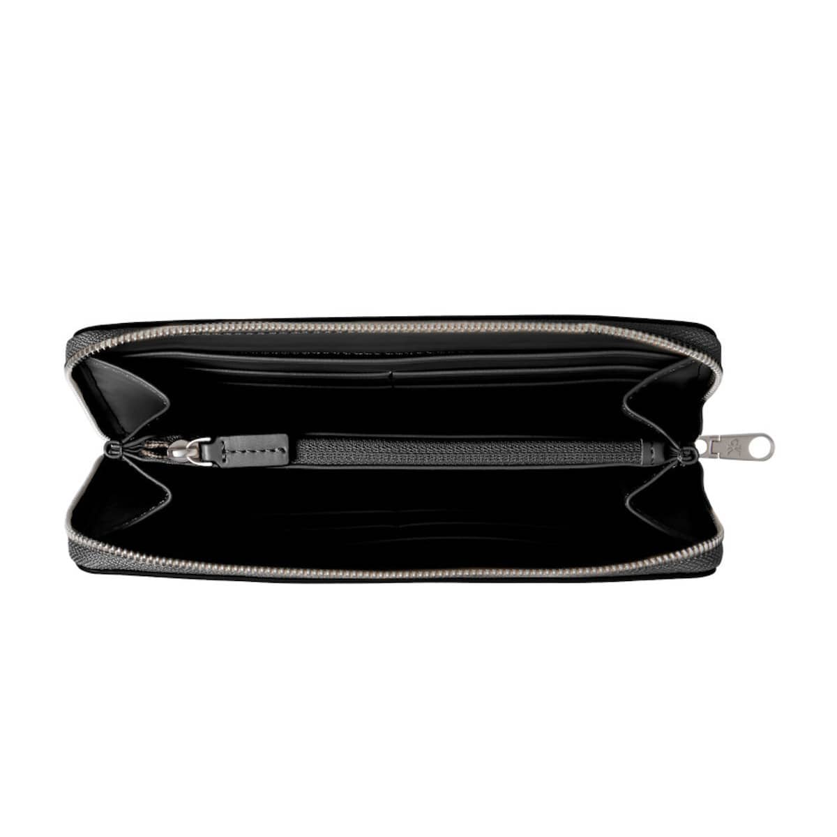 Calvin Klein Black Zip-Around Wallet with Embossed Logo