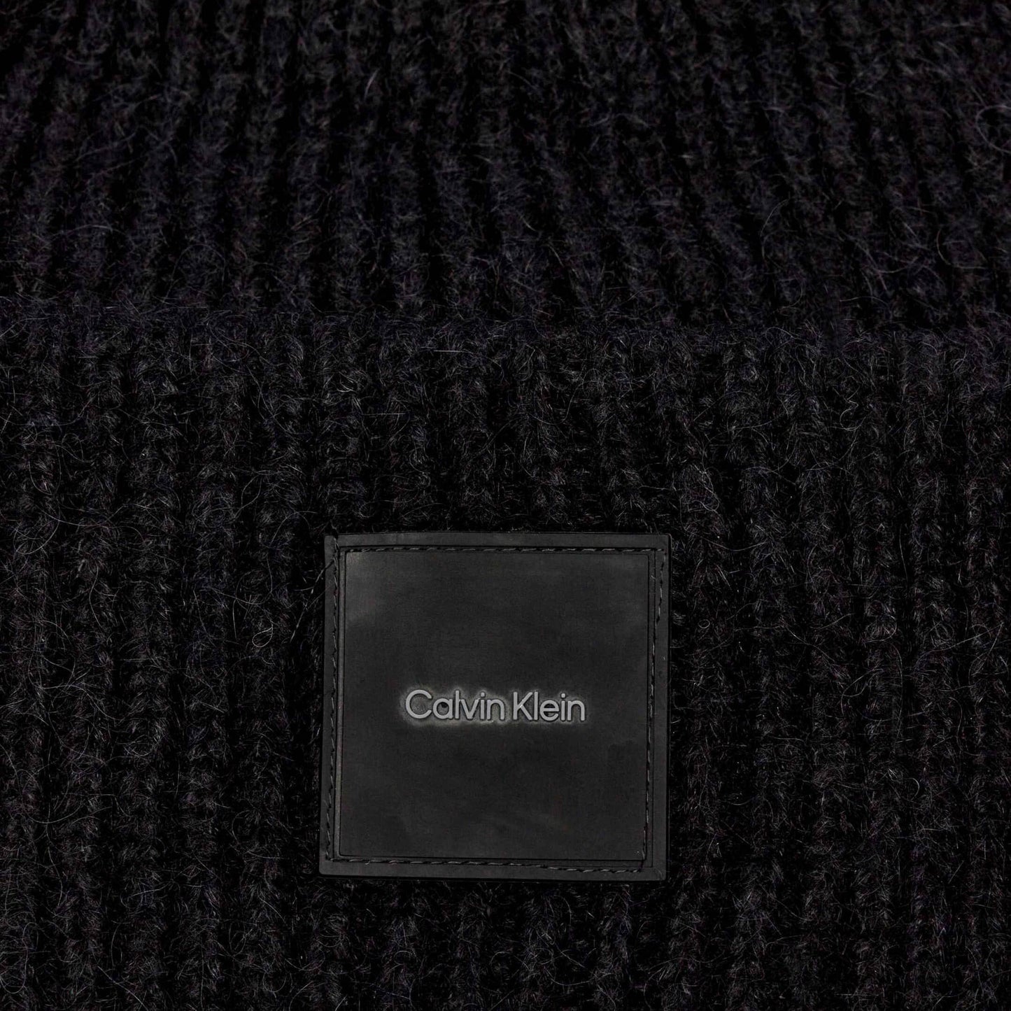 Calvin Klein Black Logo Knit Beanie