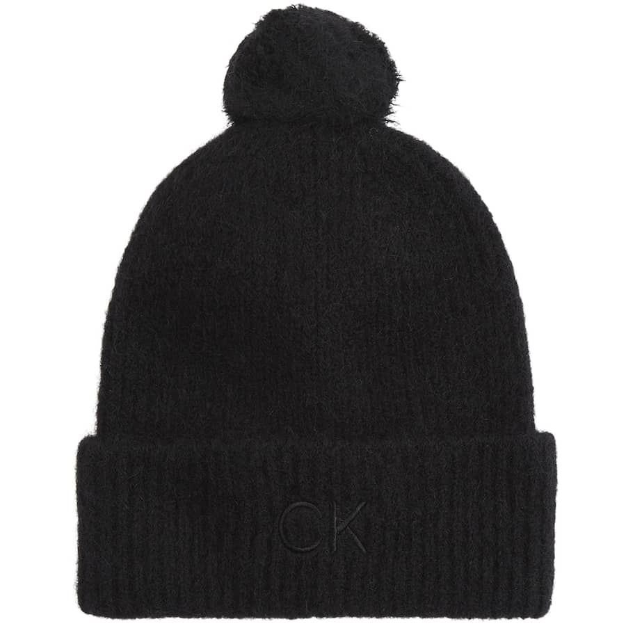 Calvin Klein Black Winter Beanie with Logo