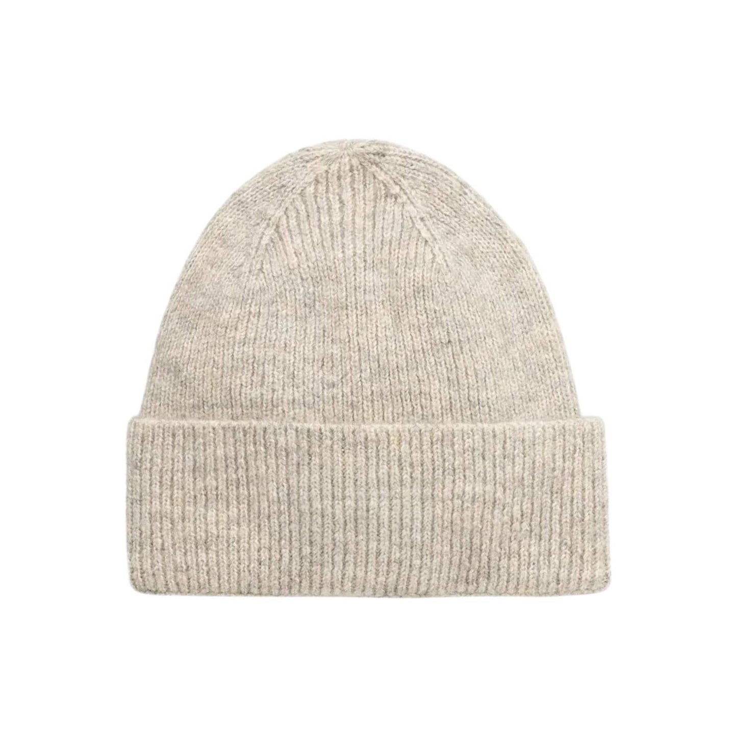 Calvin Klein Beige Logo Fold-Over Beanie