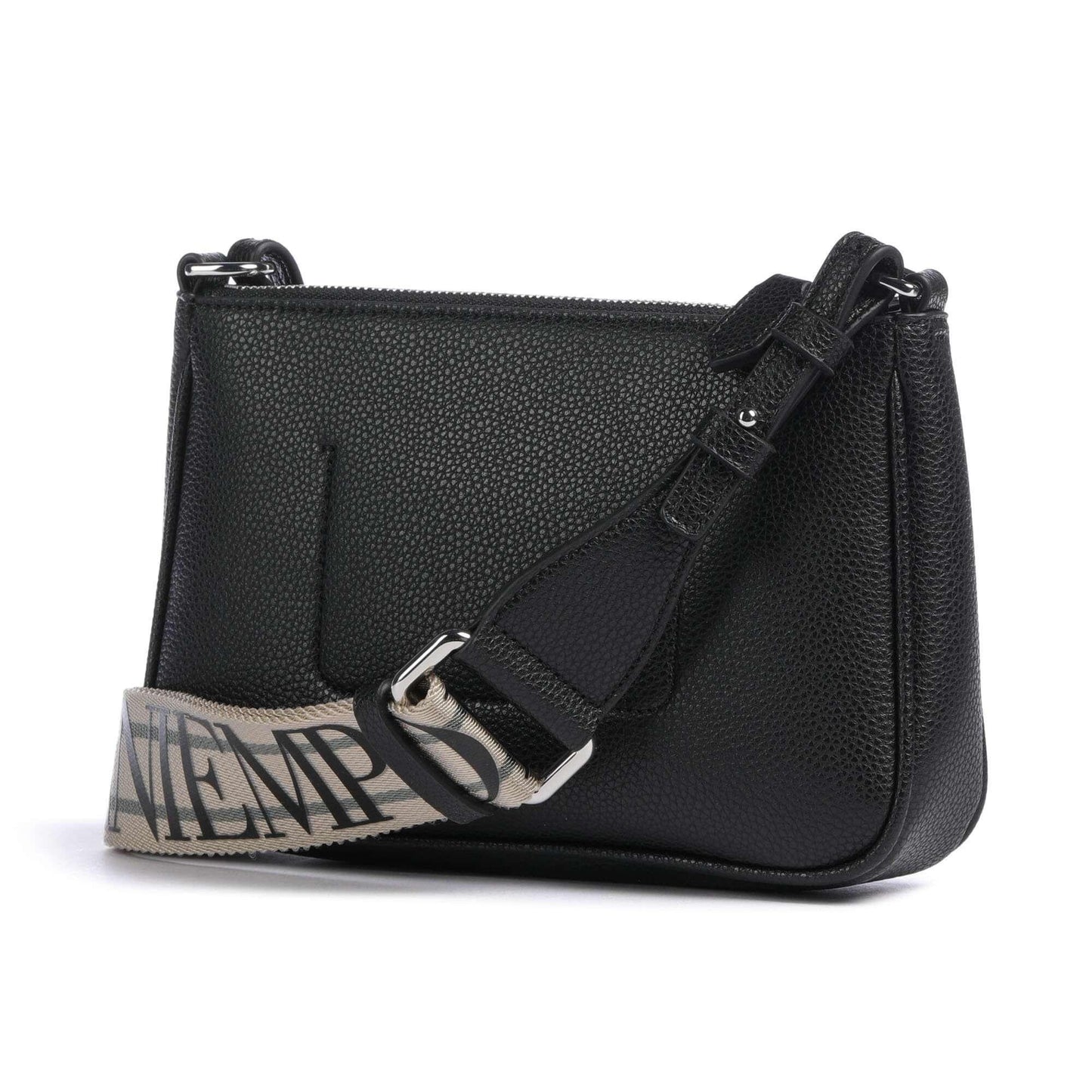 Emporio Armani Dea Shoulder Bag in Black with Signature Strap