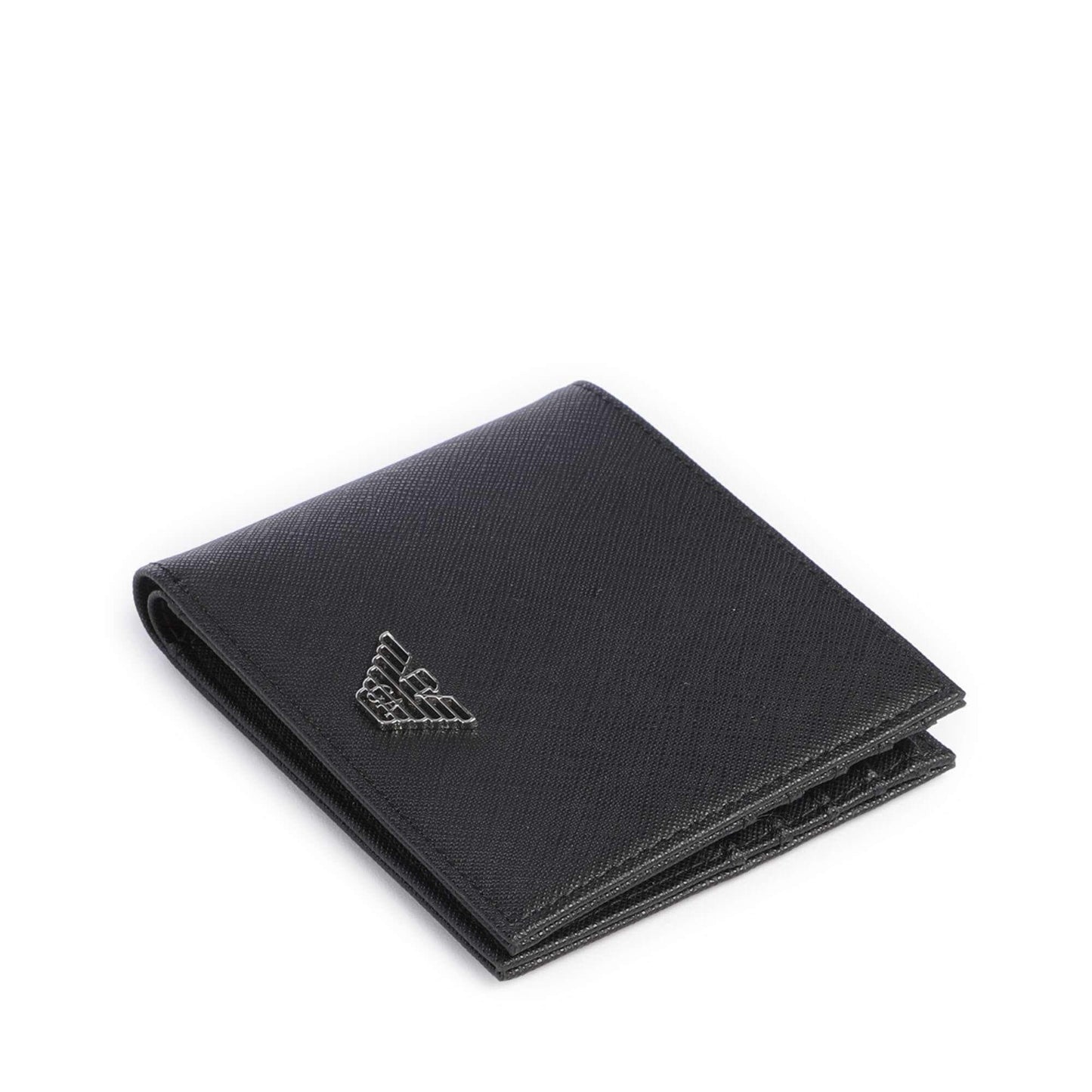 Emporio Armani Business Regenerated Wallet & Cardholder Gift Set in Black