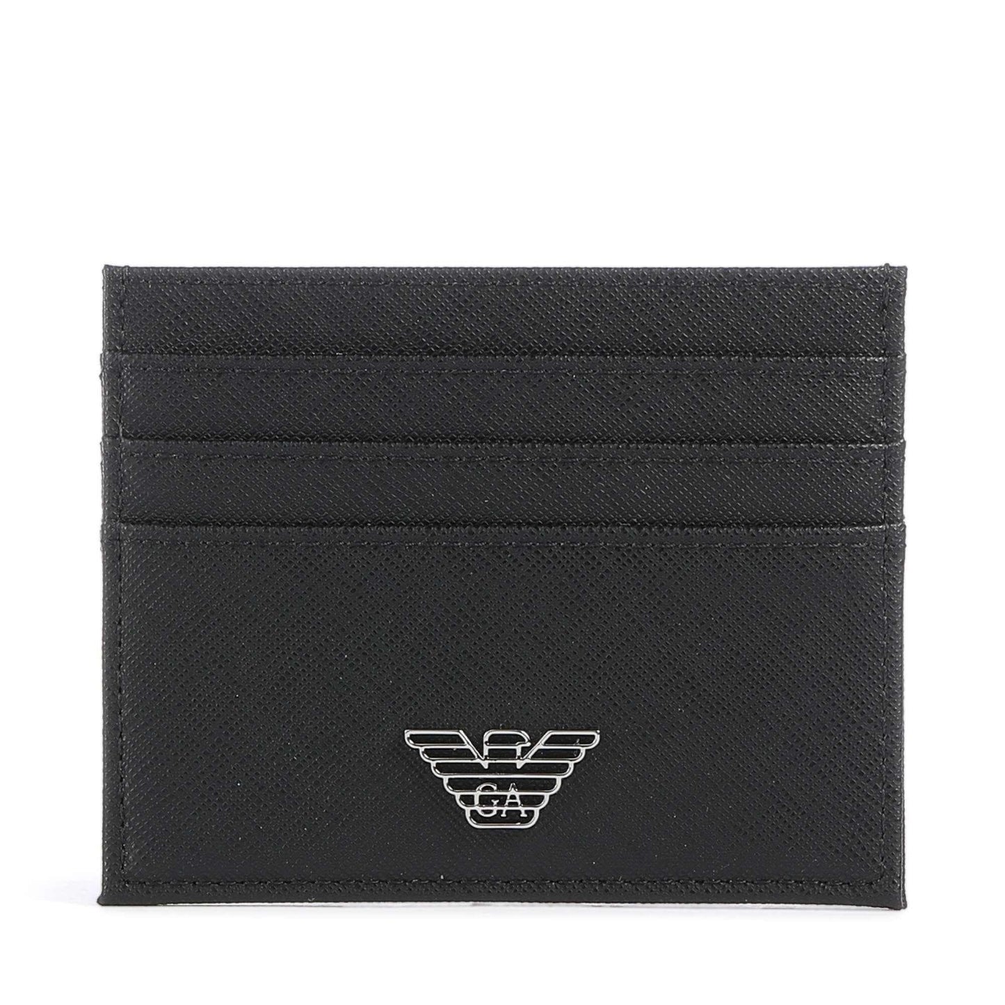 Emporio Armani Business Regenerated Wallet & Cardholder Gift Set in Black
