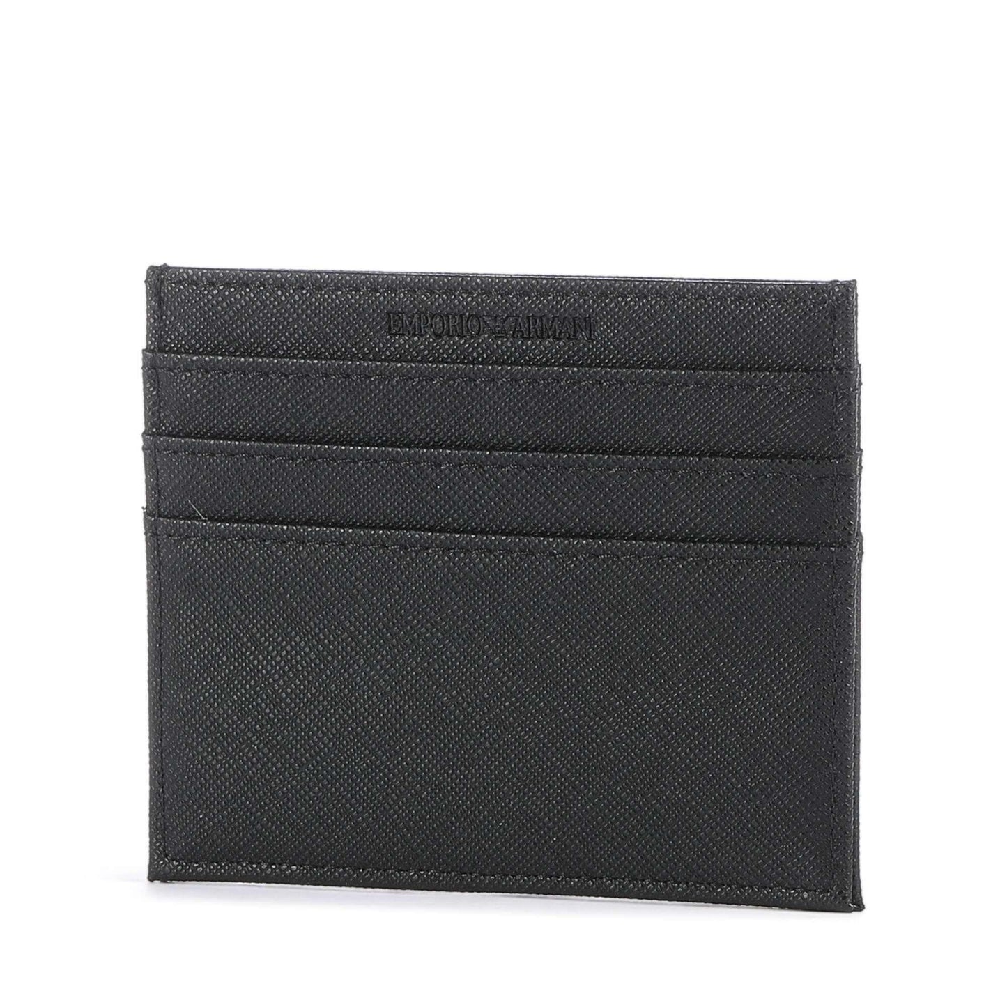 Emporio Armani Business Regenerated Wallet & Cardholder Gift Set in Black