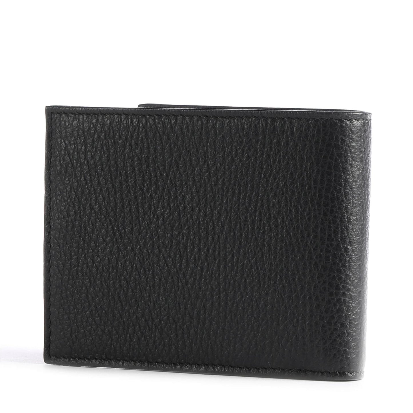 Emporio Armani Black Grained Leather Wallet & Cardholder Gift Set
