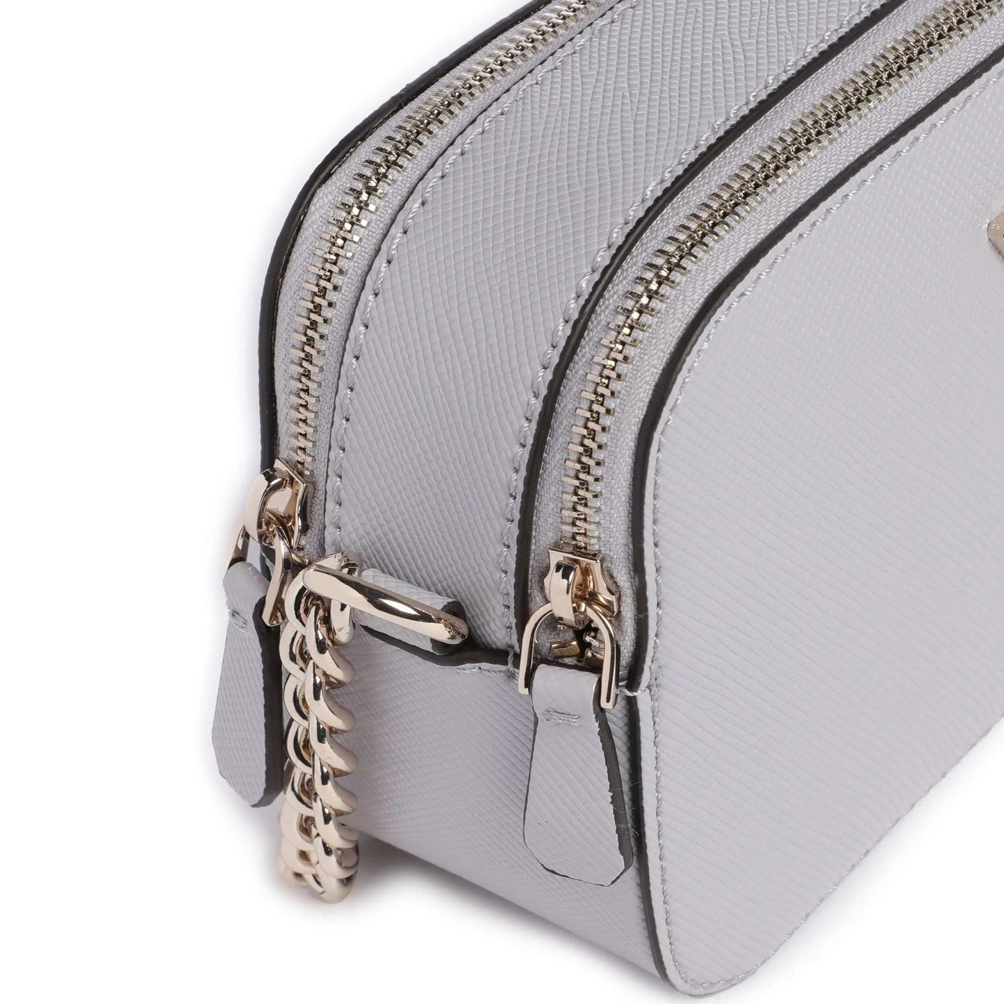 Guess Noelle Crossbody Bag in Light Grey with Chain Strap