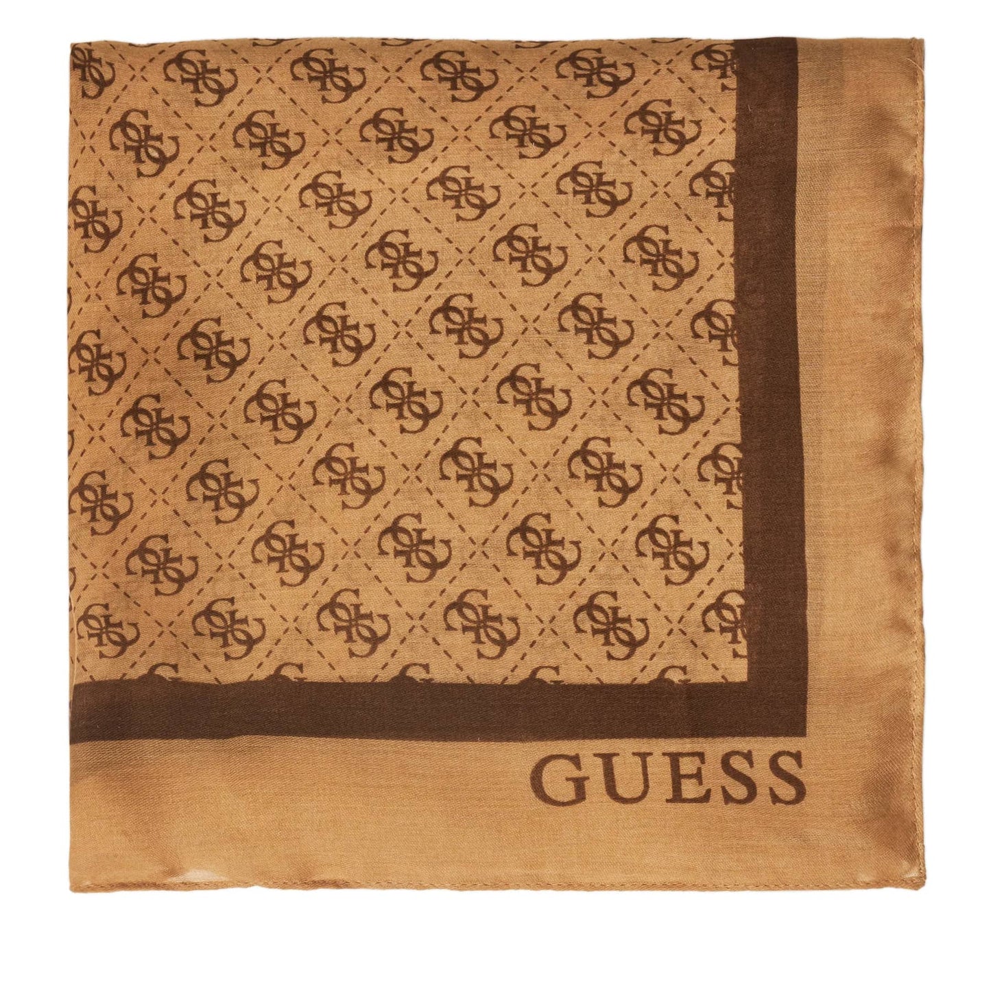 Guess Brown Patterned Scarf