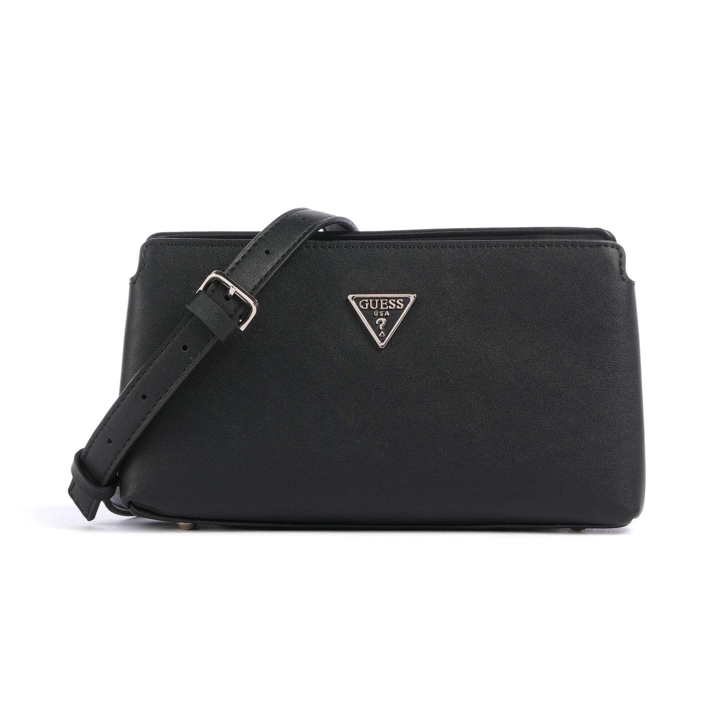 Guess Talent Crossbody Bag in Black with Signature Logo Plate