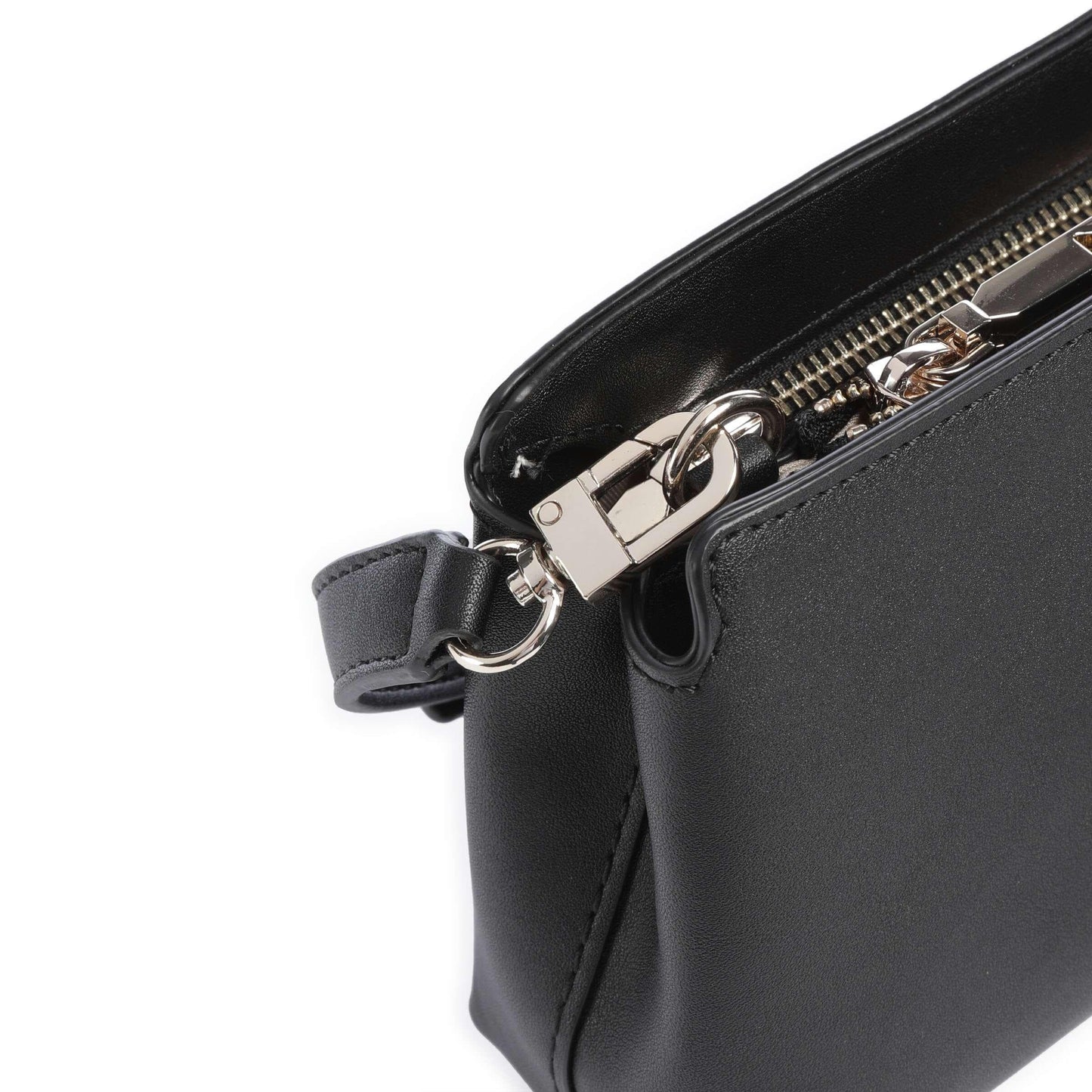 Guess Talent Crossbody Bag in Black with Signature Logo Plate