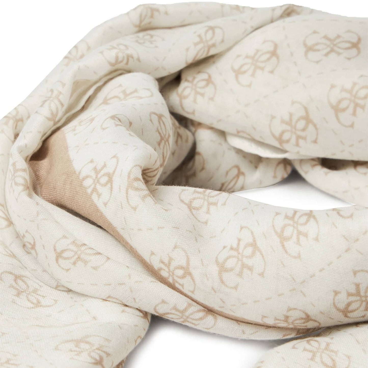 Guess Beige Patterned Scarf