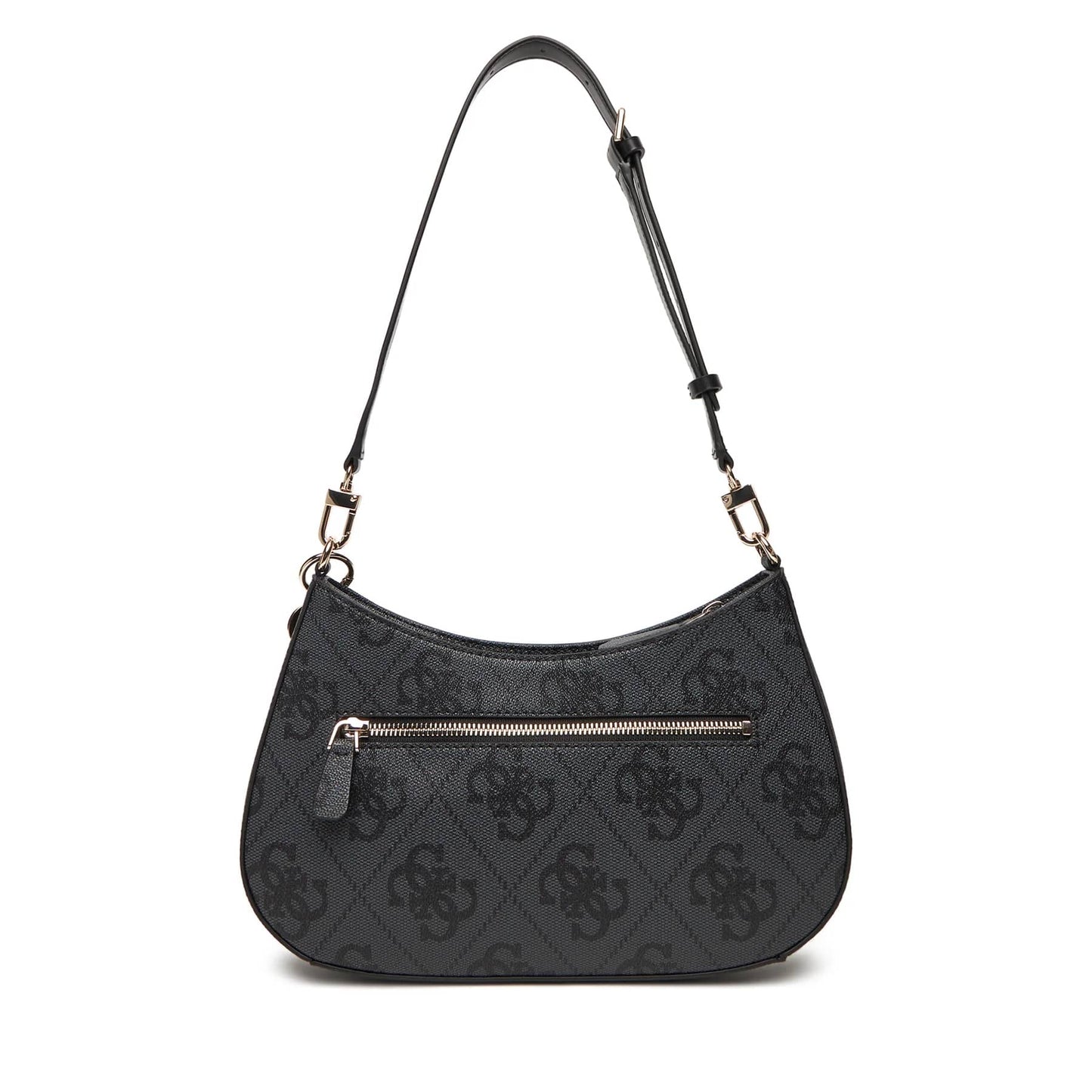Guess Monogram Shoulder Bag with Logo Stripe Detail