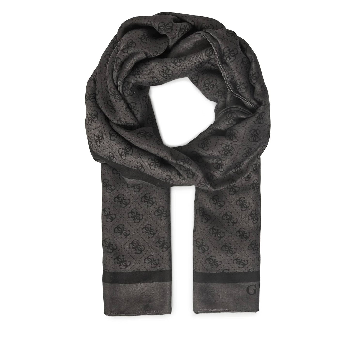 Guess Dark Grey Patterned Scarf
