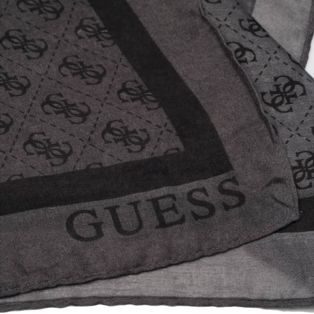 Guess Dark Grey Patterned Scarf