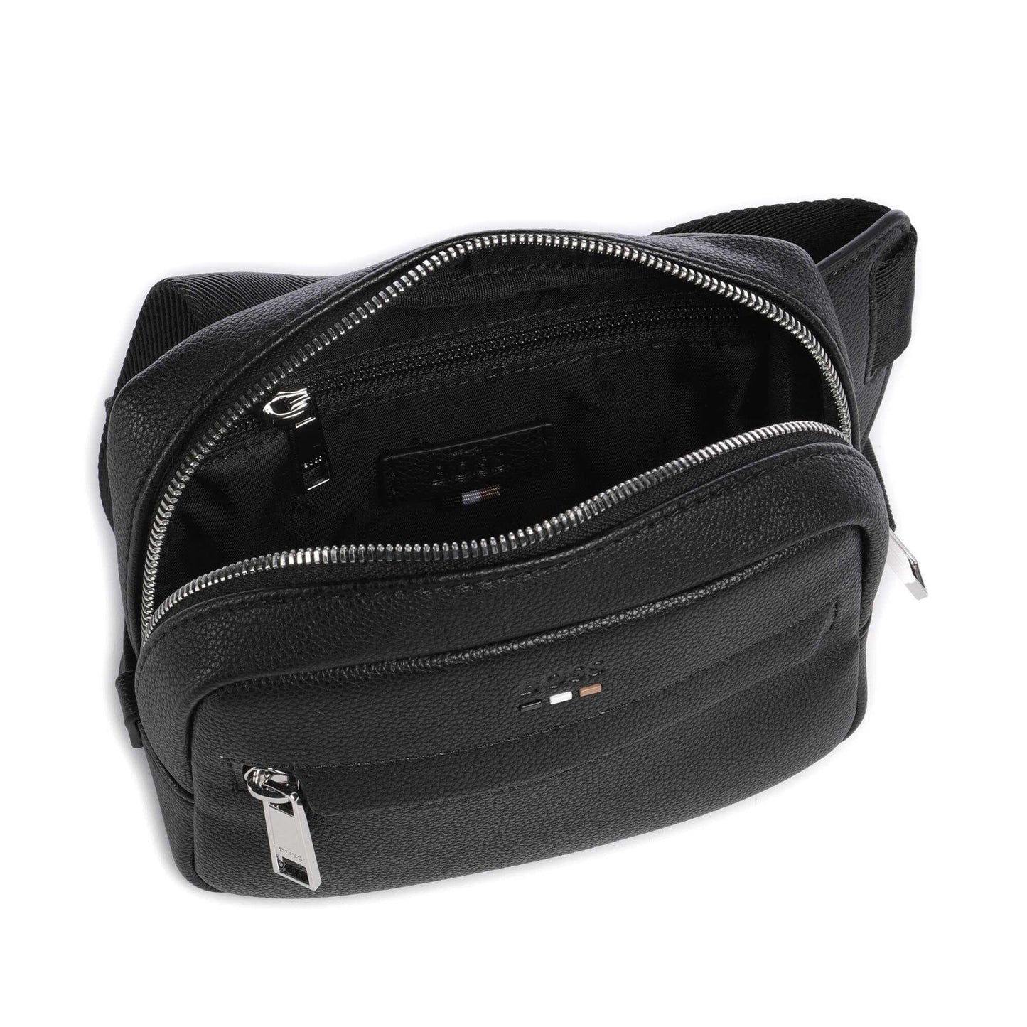 BOSS Ray Crossbody Bag in Black with Signature Detail