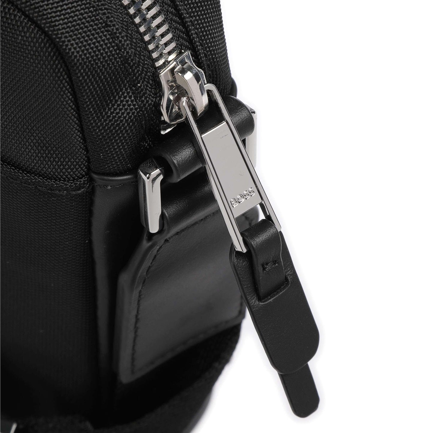 BOSS Highway Crossbody Bag in Black Polyester with Branded Details