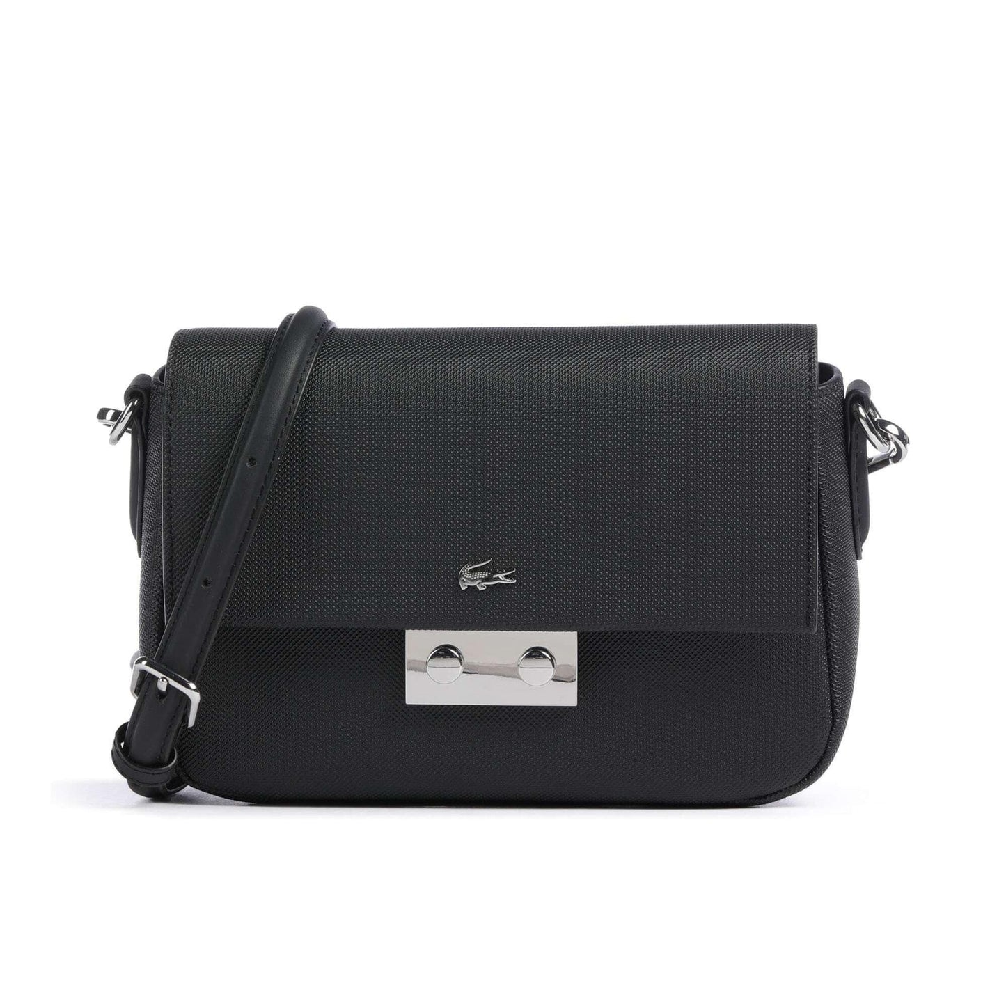Lacoste Daily City Crossbody Bag in Black with Signature Logo Detail