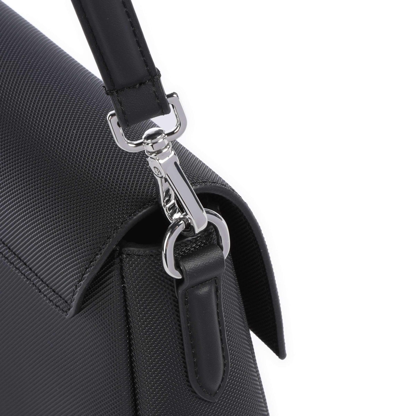 Lacoste Daily City Crossbody Bag in Black with Signature Logo Detail