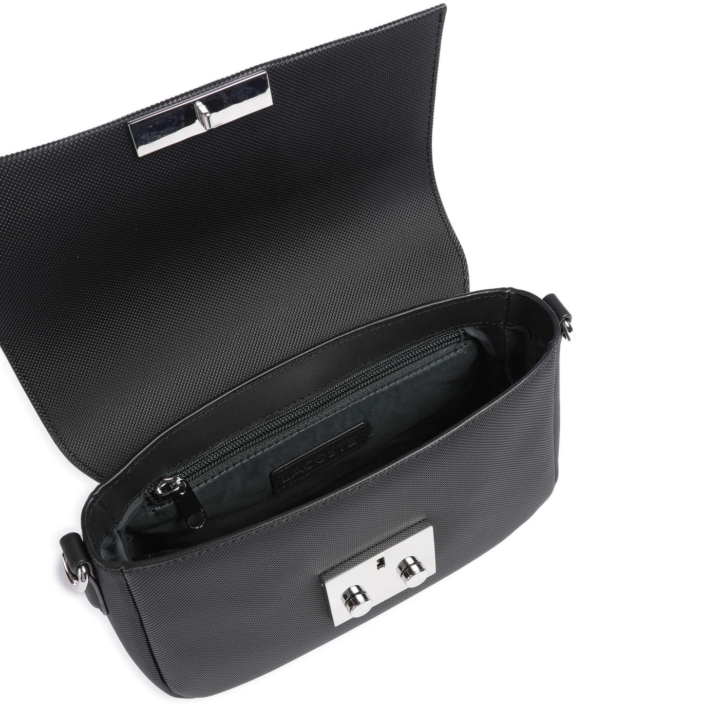 Lacoste Daily City Crossbody Bag in Black with Signature Logo Detail