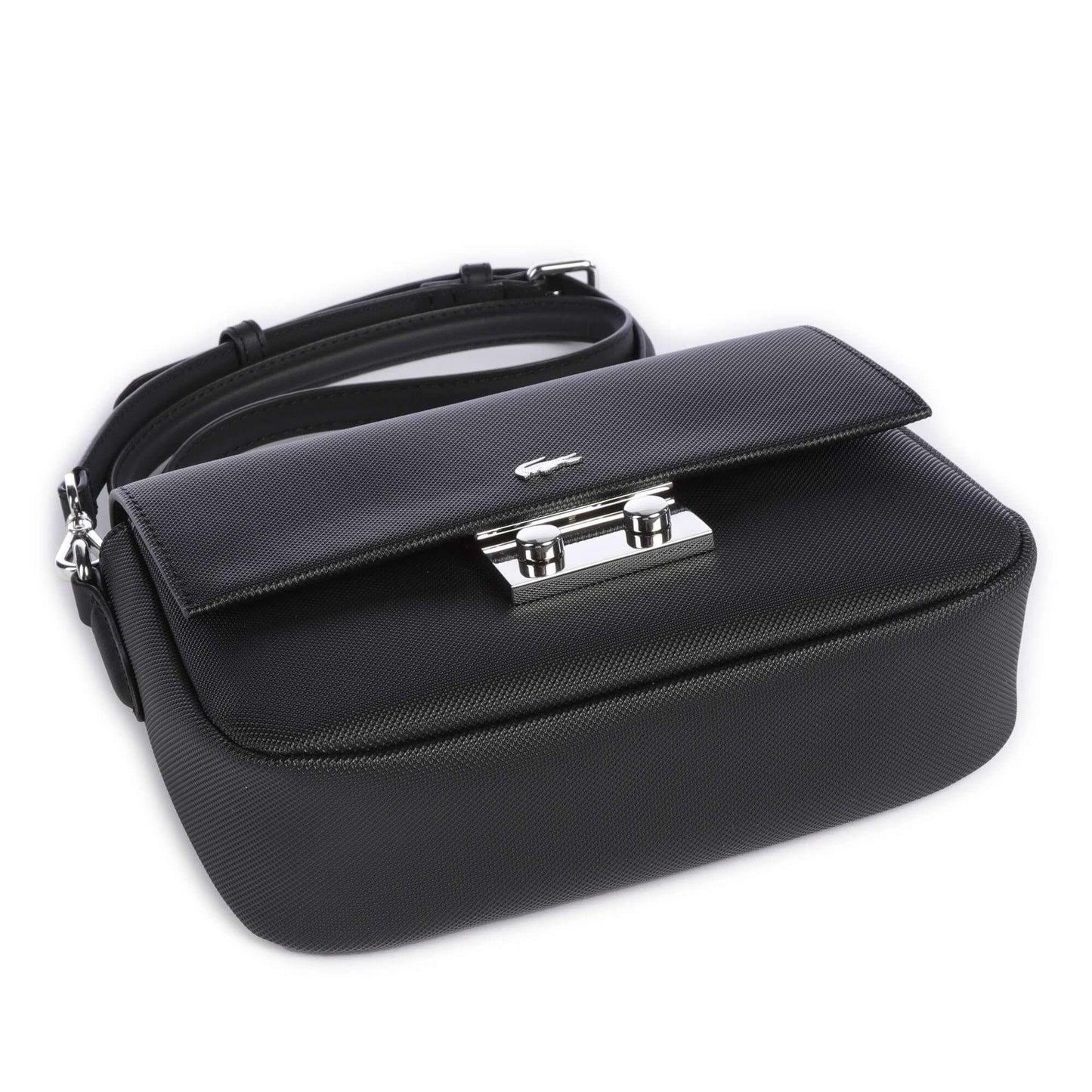 Lacoste Daily City Crossbody Bag in Black with Signature Logo Detail