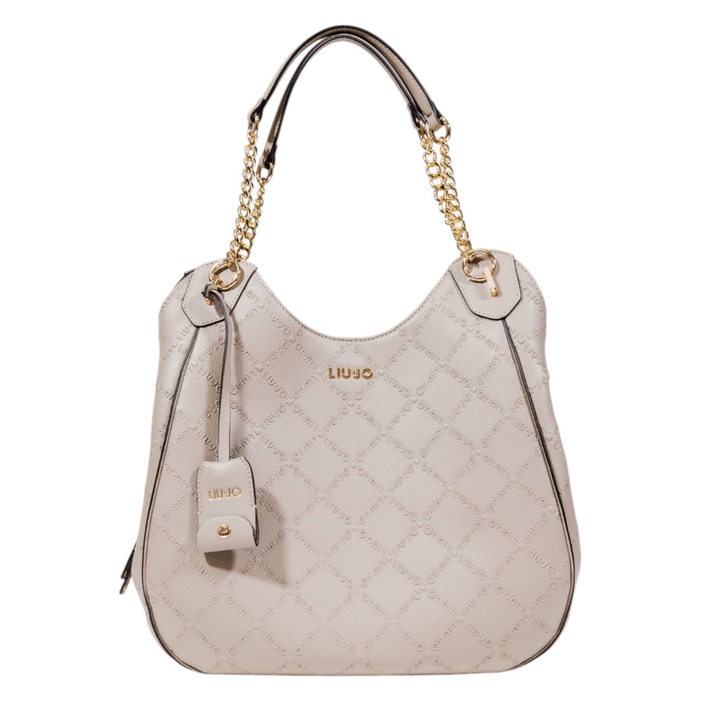 Liu Jo Beige Quilted Chain Handle Bag