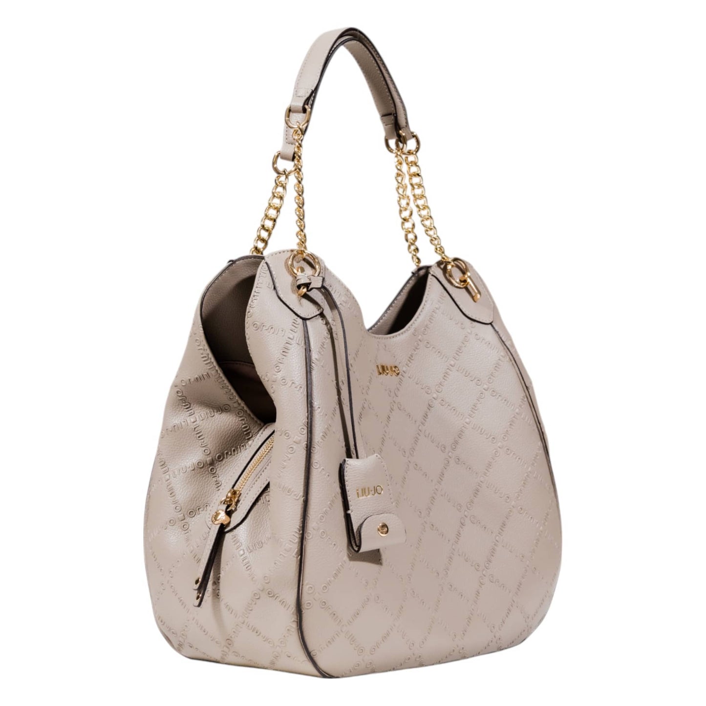 Liu Jo Beige Quilted Chain Handle Bag