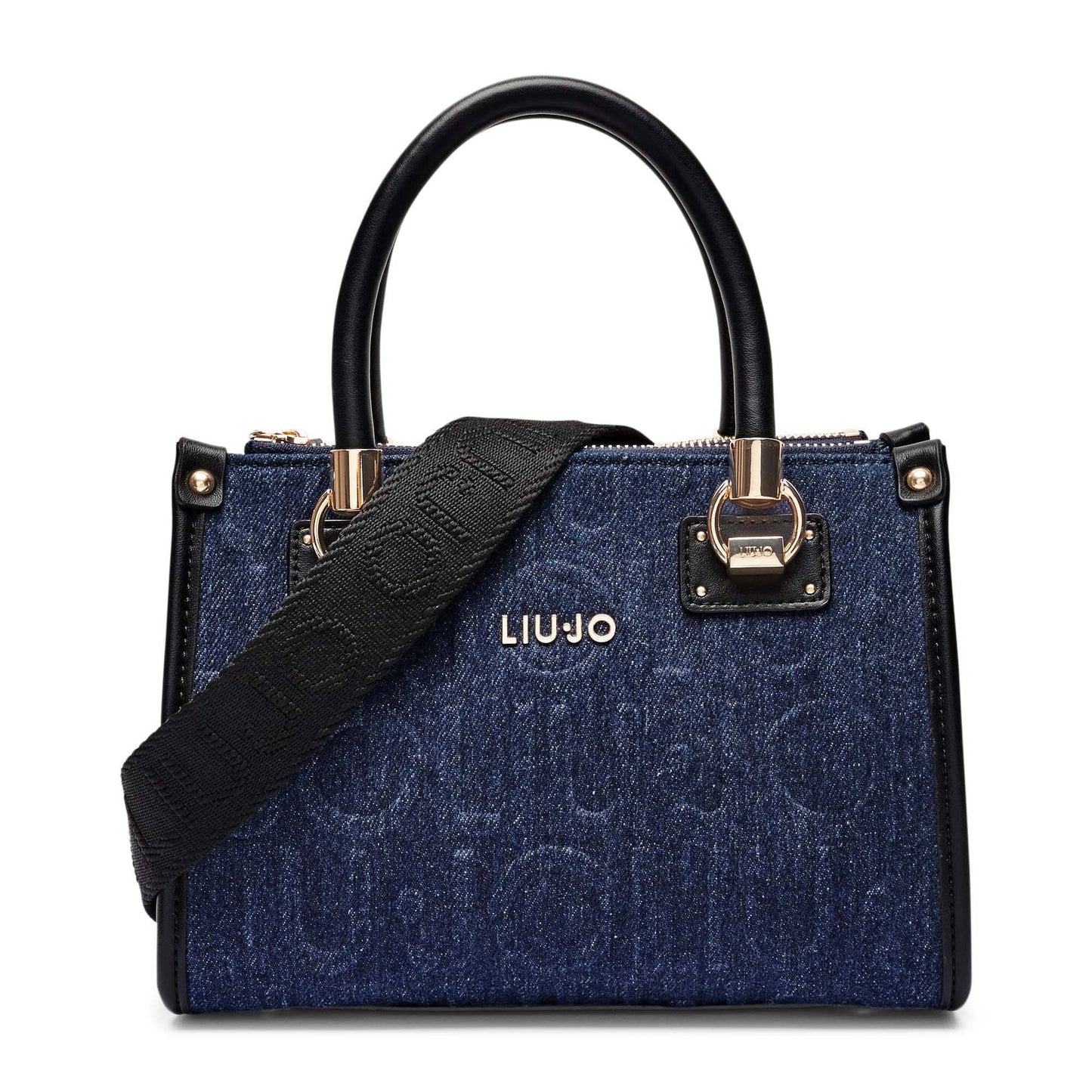 Liu Jo Blue Embossed Logo Bag