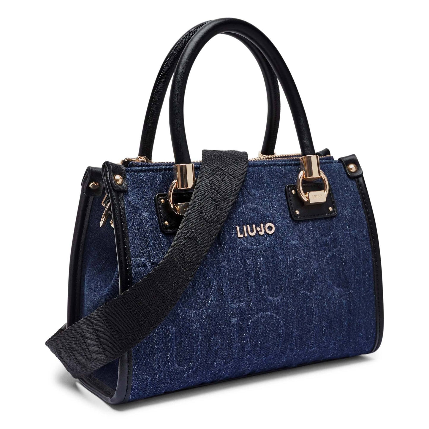 Liu Jo Blue Embossed Logo Bag