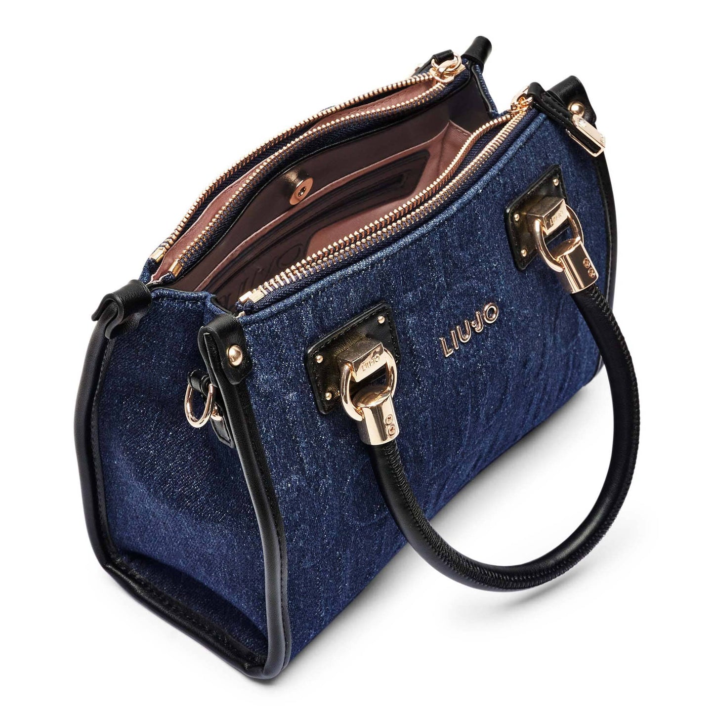 Liu Jo Blue Embossed Logo Bag