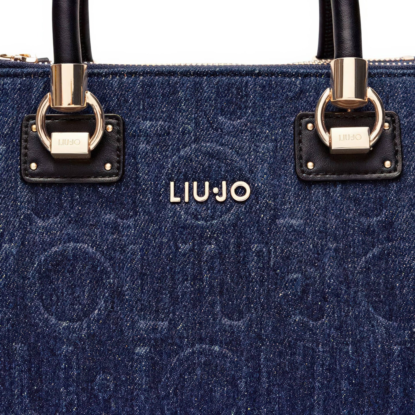 Liu Jo Blue Embossed Logo Bag