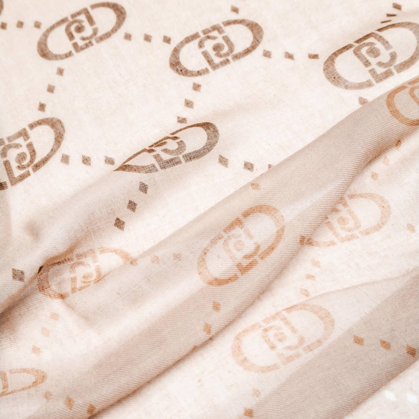 Liu Jo Beige Pattern Scarf