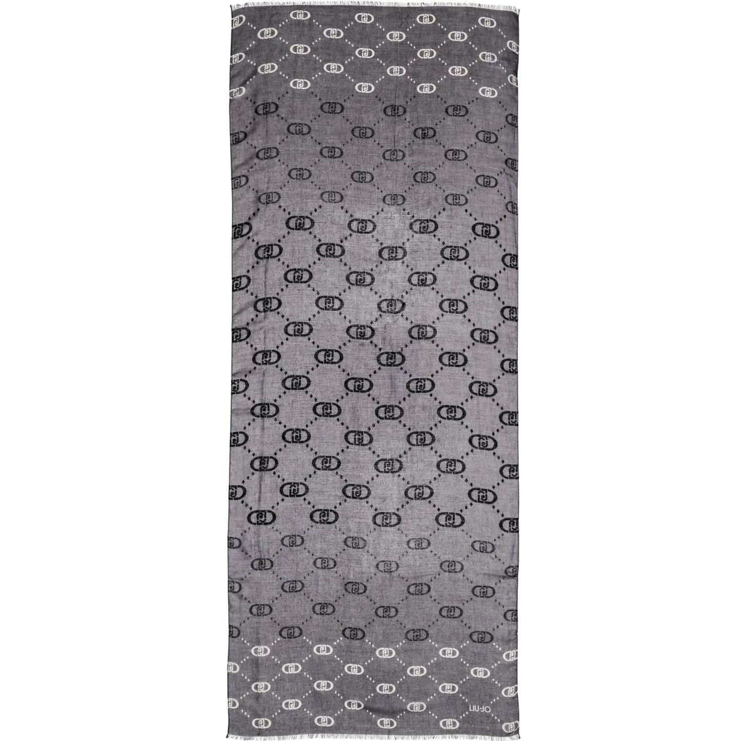Liu Jo Dark Grey Logo Scarf