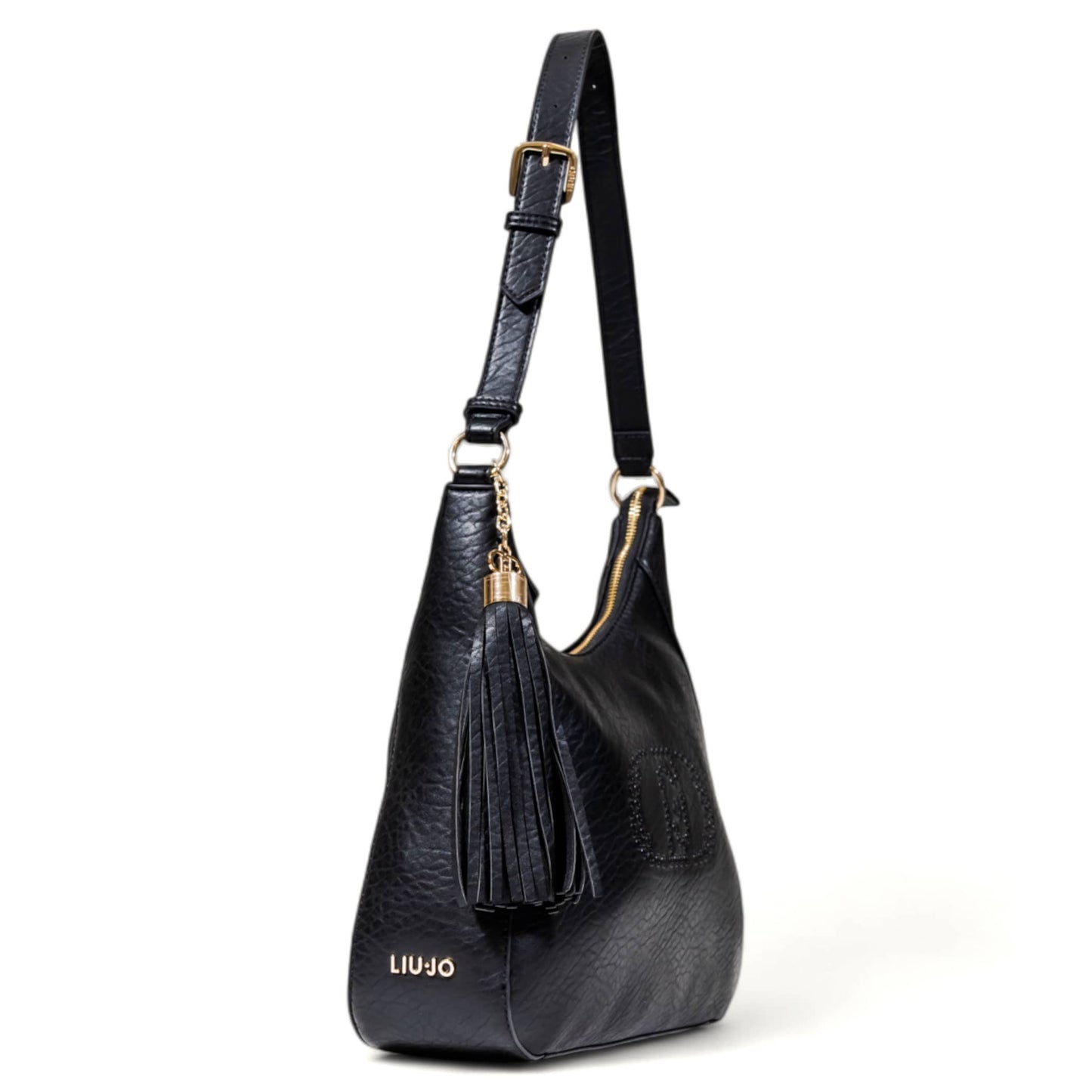 Liu Jo Black Logo Shoulder Bag