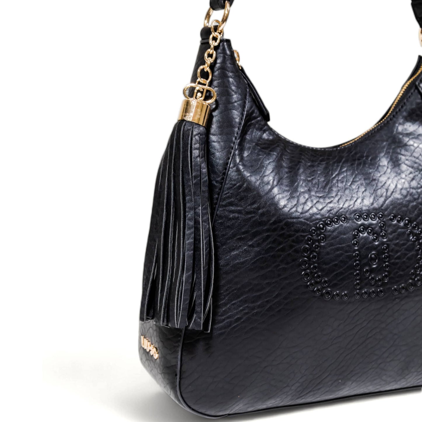 Liu Jo Black Logo Shoulder Bag
