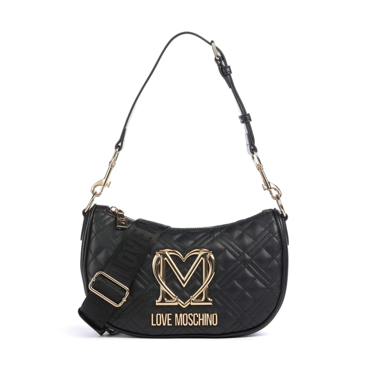 Love Moschino Allure Shoulder Bag in Black with Signature LM Logo