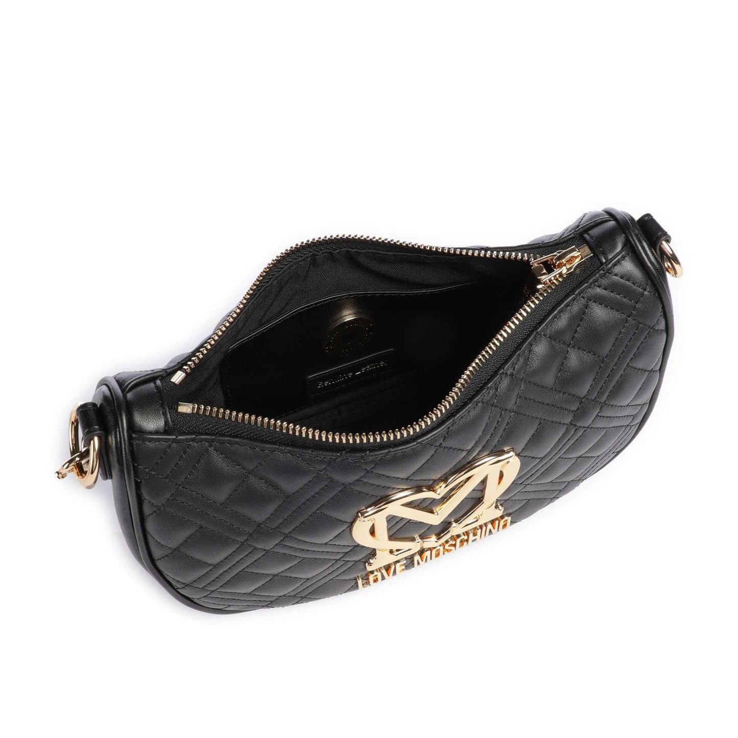 Love Moschino Allure Shoulder Bag in Black with Signature LM Logo