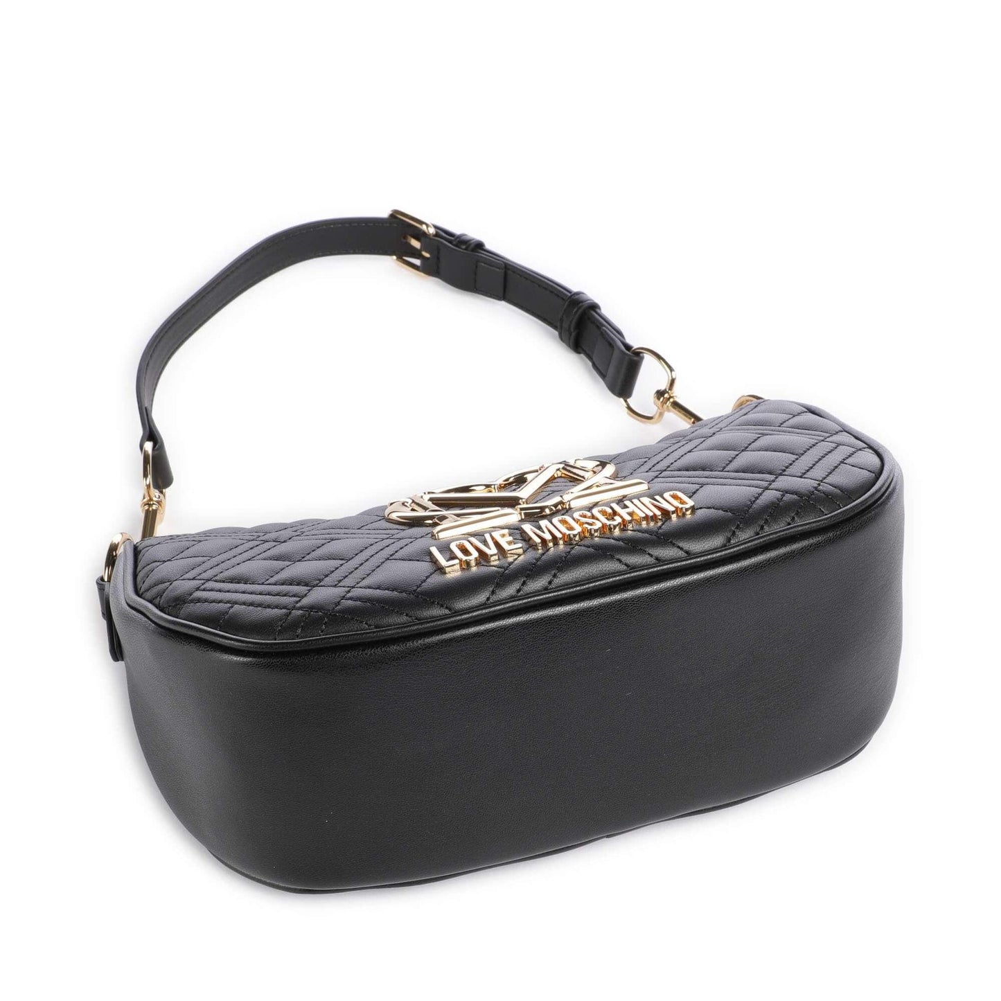 Love Moschino Allure Shoulder Bag in Black with Signature LM Logo