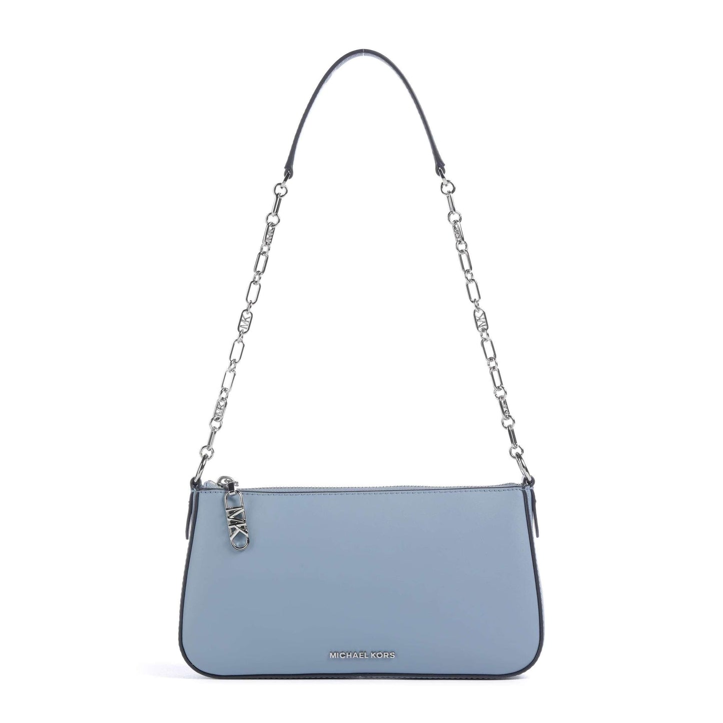 Michael Kors Empire Shoulder Bag in Blue Fine-Grain Leather