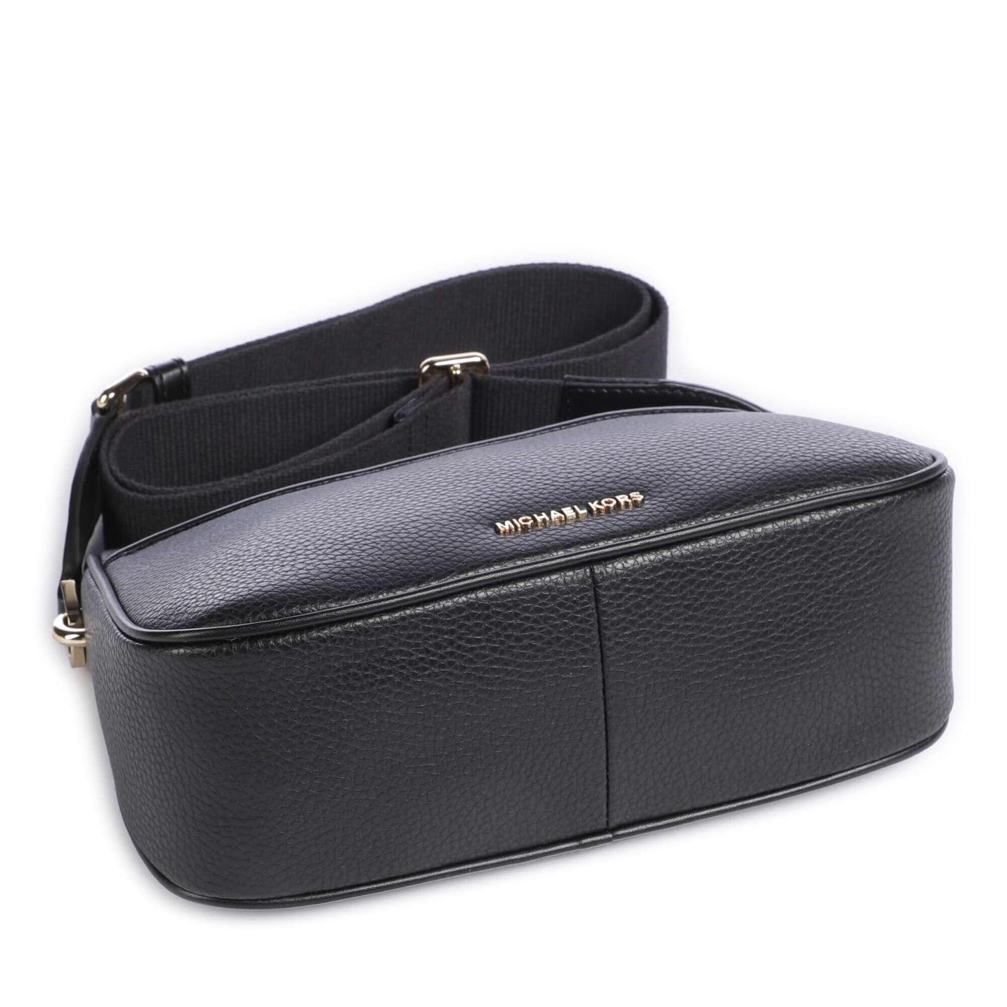 Michael Kors Jet Set Crossbody Bag in Black Grained Leather