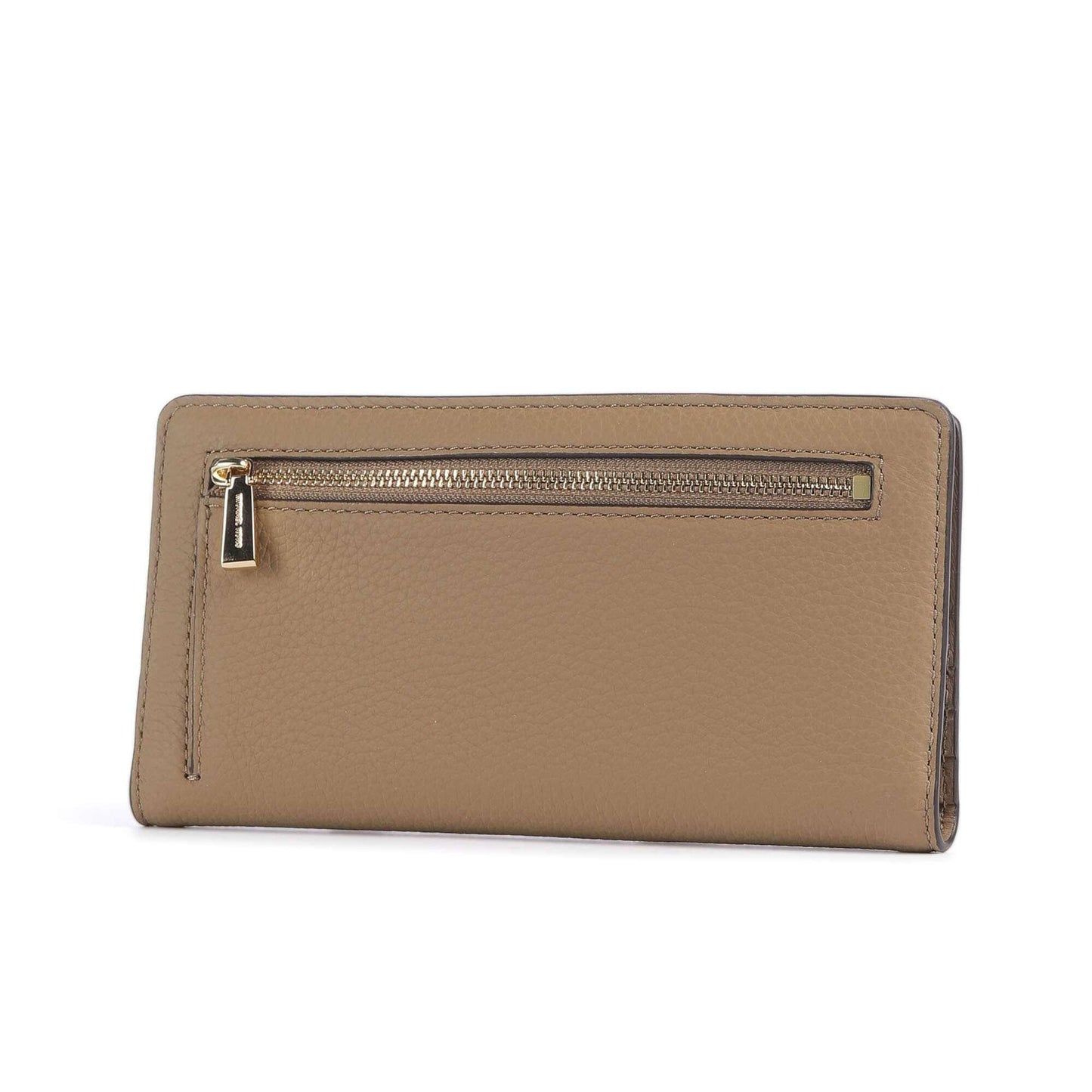 Michael Kors Empire Wallet in Light Brown Grained Leather