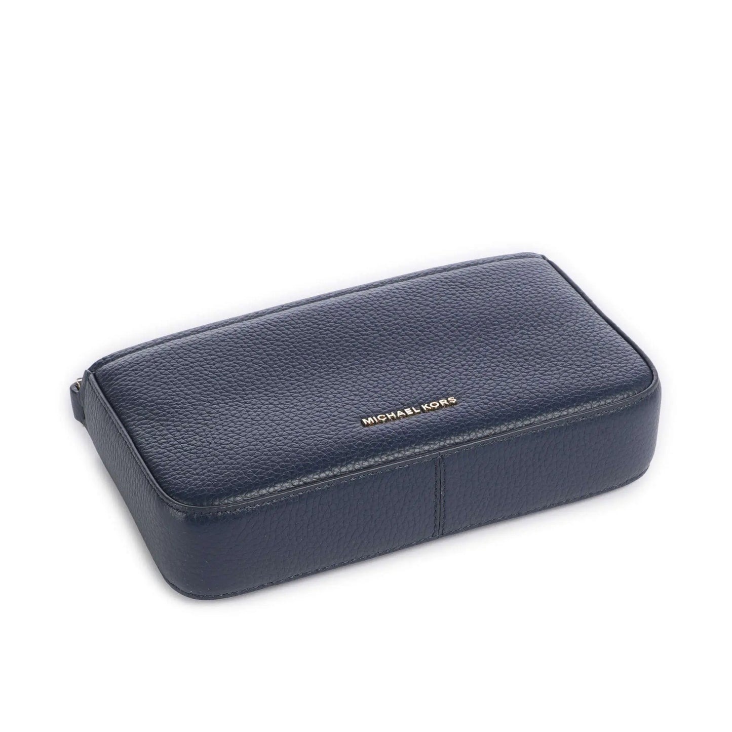Michael Kors Bryant Small Shoulder Bag in Navy Grained Leather