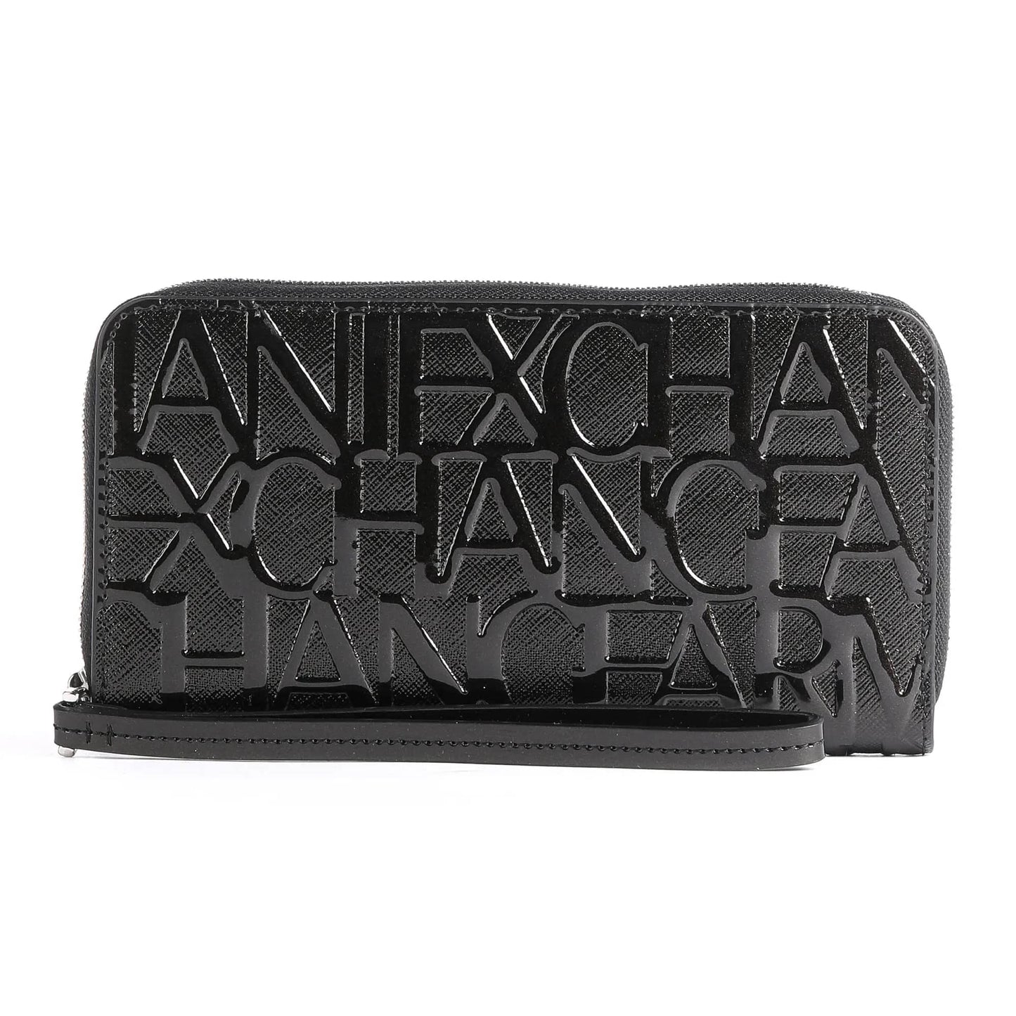 Armani Exchange Embossed Logo Zip-Around Wallet