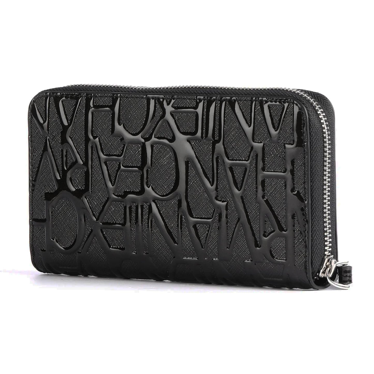Armani Exchange Embossed Logo Zip-Around Wallet