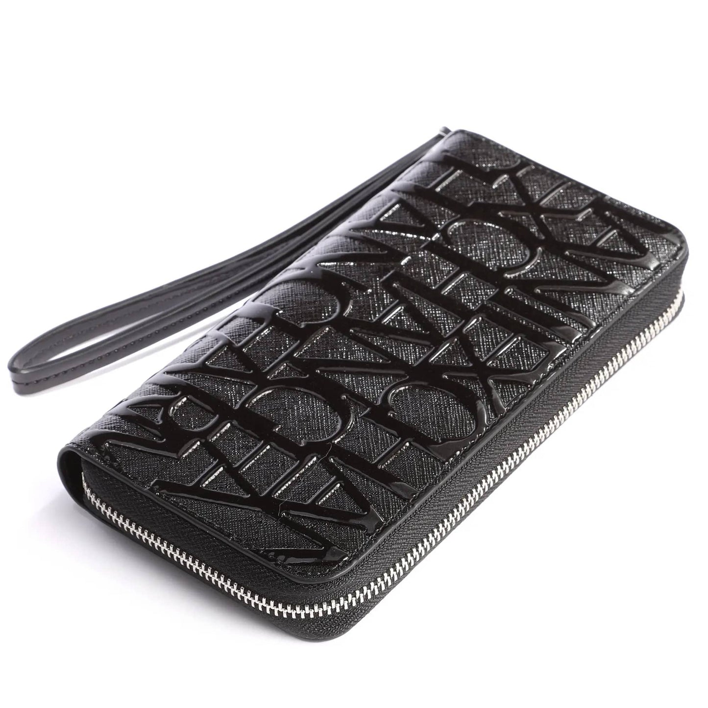 Armani Exchange Embossed Logo Zip-Around Wallet