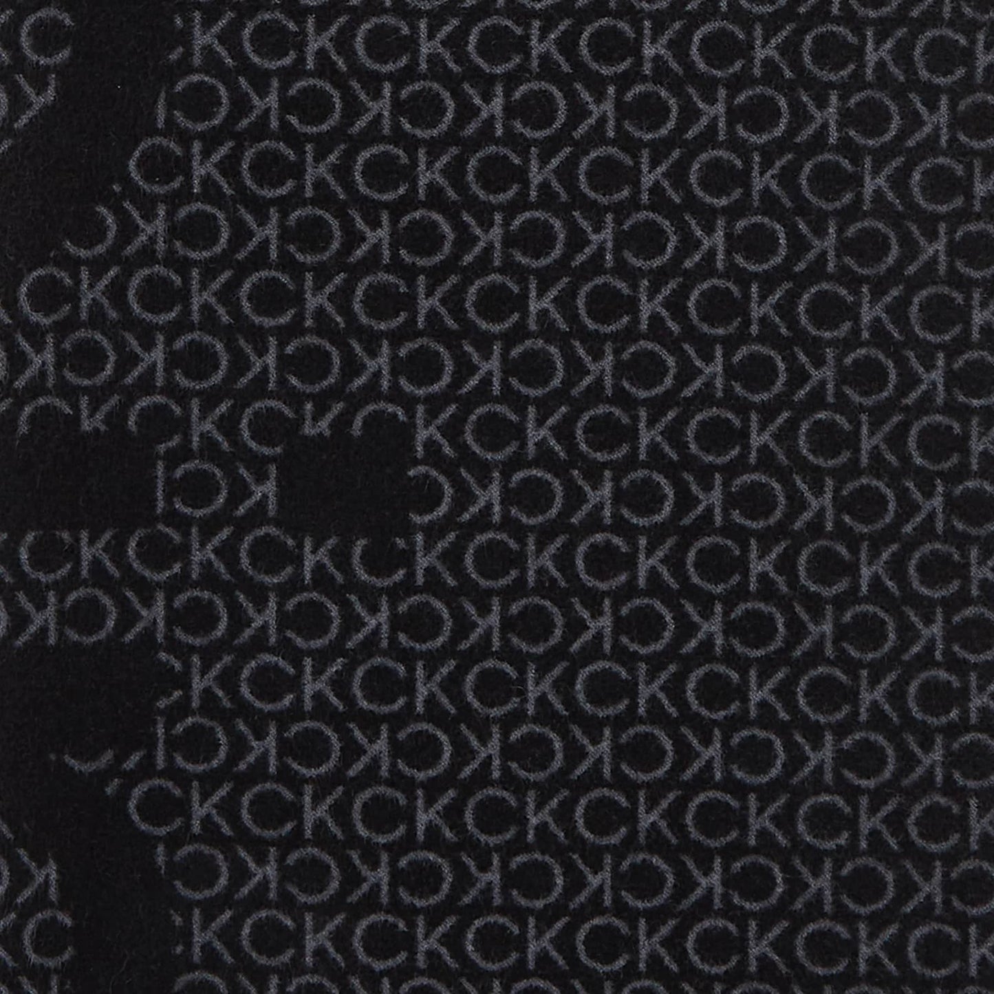 Calvin Klein Black Monogram Scarf