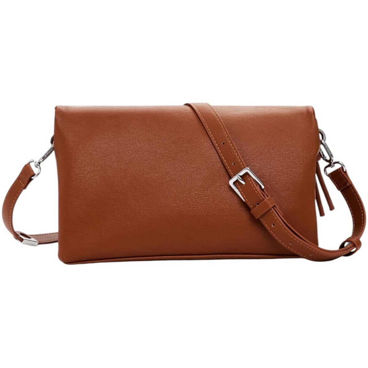Desigual Brown Fold-Over Bag