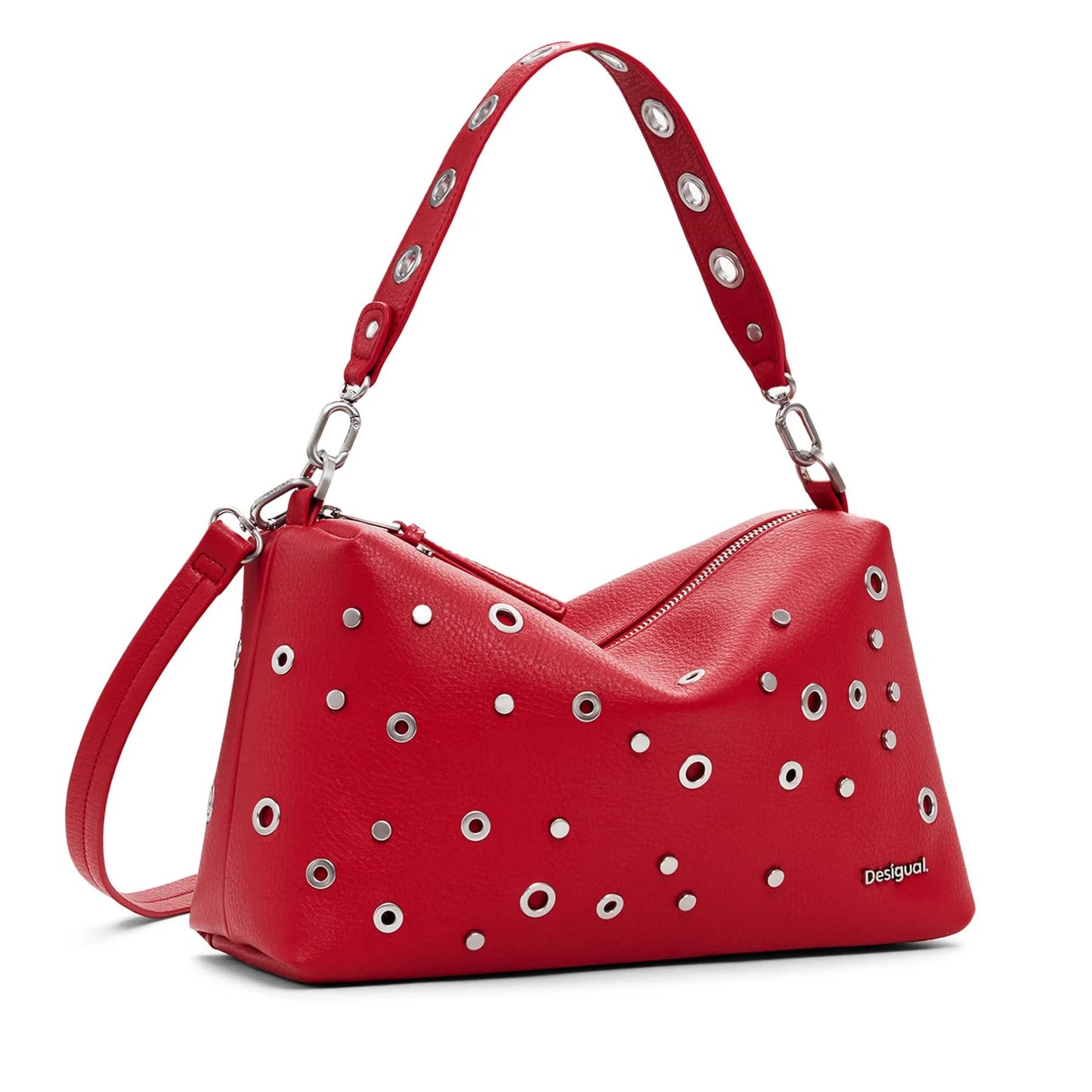 Desigual Red Eyelet Bag