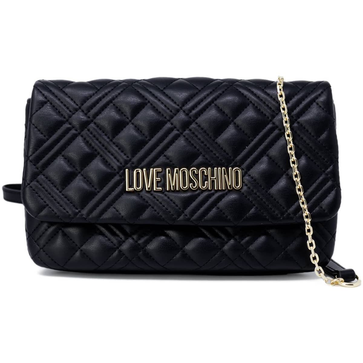 Love Moschino Elegant Black Quilted Bag